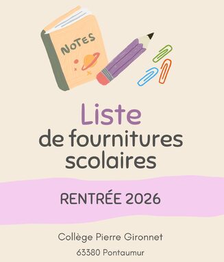 Beige Violet et Rose Illustrée Collecte de Fournitures Scolaires Affiche.jpg
